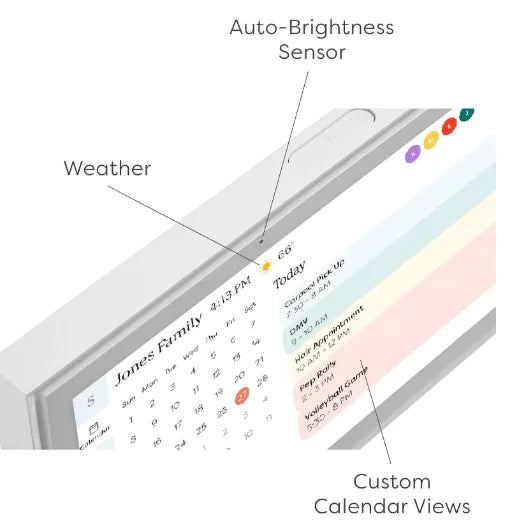 Цифровой семейный календарь и график домашних дел Skylight Smart с экраном 15 дюймов