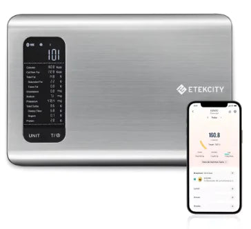 Smart Kitchen Scale with Ounce, Gram, and Millilitre Measurements