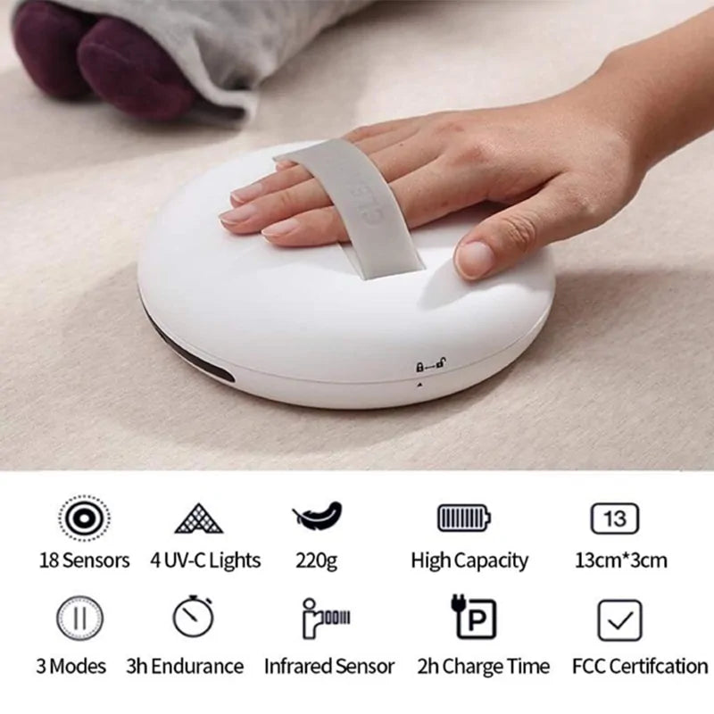 Smart Wireless Portable Bacteria Killing Robot